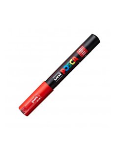 Marker UNI Posca PC-1M, varf 0.7 - 1 mm, Rosu 2