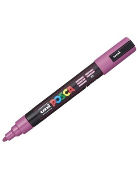 Marker UNI Posca PC-5M, varf 2,5 mm, Roz zmeura