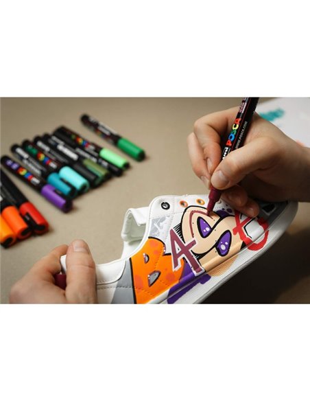 Marker UNI Posca PC-1M, varf 0.7 mm, Portocaliu Caisa