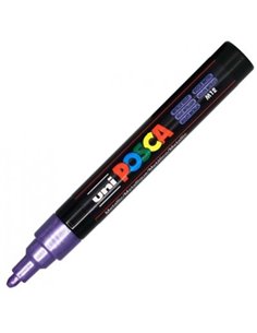 Marker UNI Posca PC-5M, varf 2,5 mm, Albastru de prusia