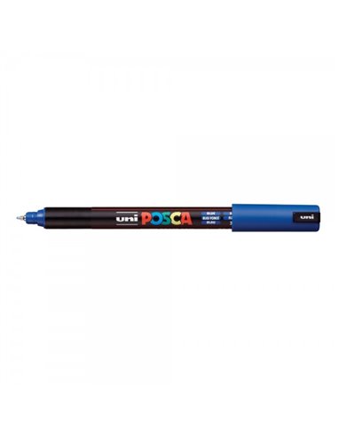 Marker UNI Posca PC-1MR, varf metalic, 0.7 mm, Albastru