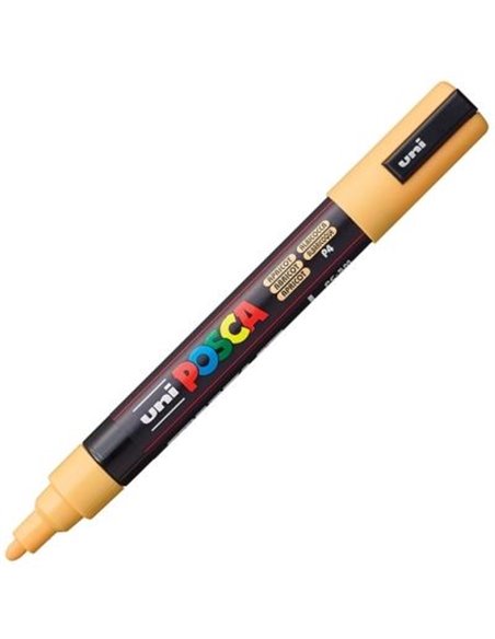 Marker UNI Posca PC-5M, varf 2,5 mm, Portocaliu caisa
