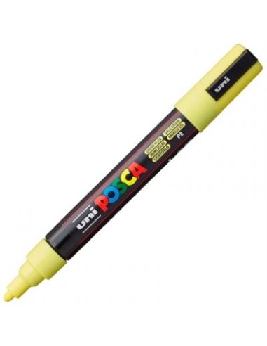 Marker UNI Posca PC-5M, varf 2,5 mm, Sunshine Yellow