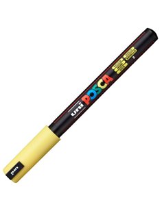 Marker UNI Posca PC-1MR, varf metalic, 0.7 mm, Galben 2