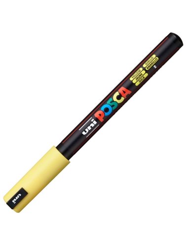 Marker UNI Posca PC-1MR, varf metalic, 0.7 mm, Galben