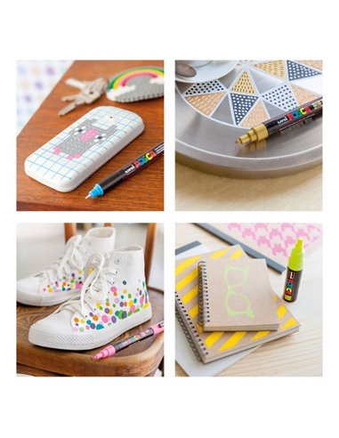 Marker UNI Posca PC-5M, varf 2,5 mm, Verde Mar