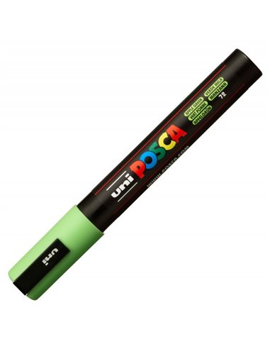 Marker UNI Posca PC-5M, varf 2,5 mm, Verde Mar
