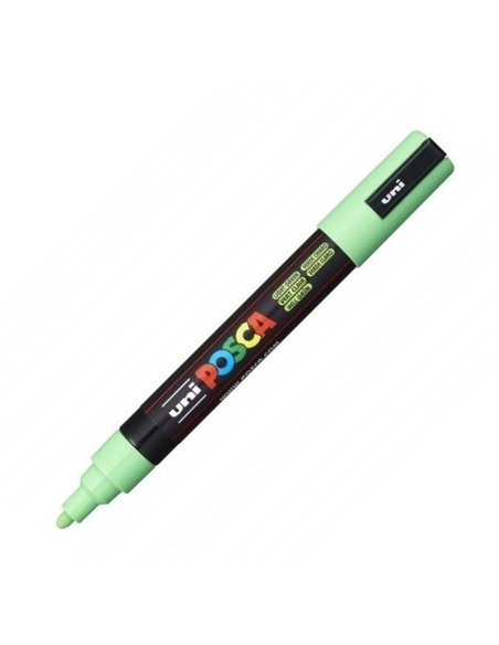 Marker UNI Posca PC-5M, varf 2,5 mm, Verde dESCHIS Marker UNI Posca PC-5M, varf 2,5 mm, Verde dESCHIS
