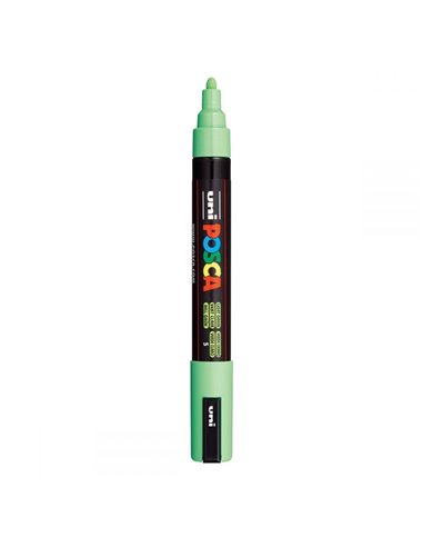 Marker UNI Posca PC-5M, varf 2,5 mm, Verde dESCHIS Marker UNI Posca PC-5M, varf 2,5 mm, Verde dESCHIS