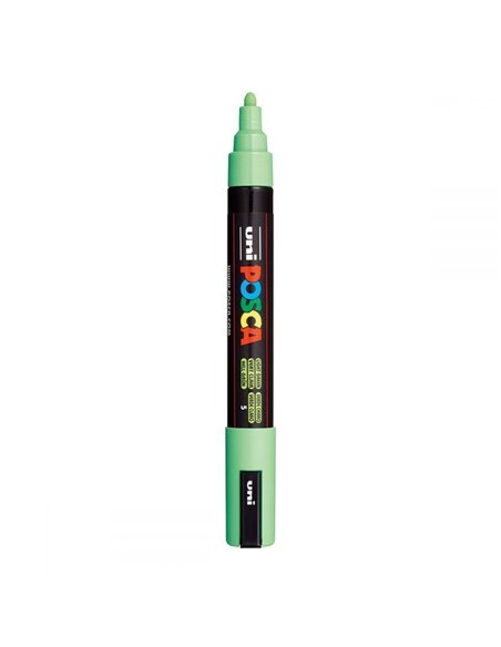 Marker UNI Posca PC-5M, varf 2,5 mm, Verde dESCHIS Marker UNI Posca PC-5M, varf 2,5 mm, Verde dESCHIS