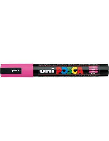 Marker UNI Posca PC-5M, varf 2,5 mm, Roz
