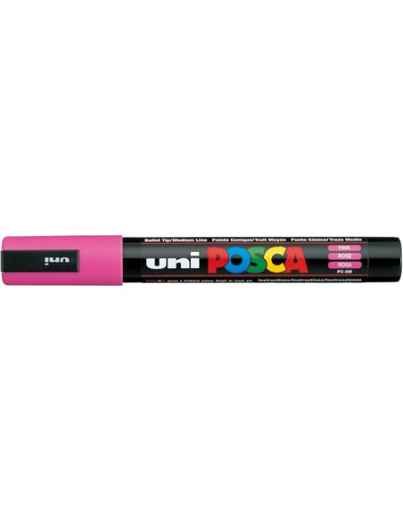 Marker UNI Posca PC-5M, varf 2,5 mm, Roz