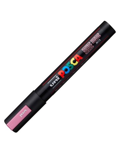 Marker UNI Posca PC-5M, varf 2,5 mm, Roz metalizat Marker UNI Posca PC-5M, varf 2,5 mm, Roz metalizat