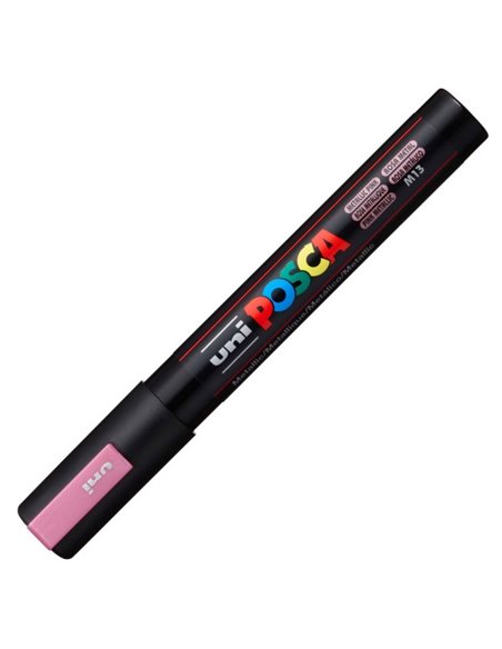 Marker UNI Posca PC-5M, varf 2,5 mm, Roz metalizat Marker UNI Posca PC-5M, varf 2,5 mm, Roz metalizat