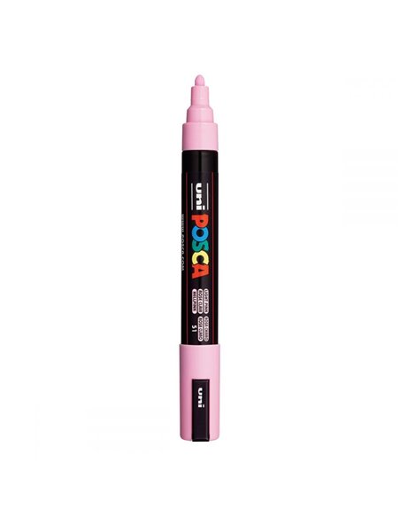 Marker UNI Posca PC-5M, varf 2,5 mm, Roz Deschis