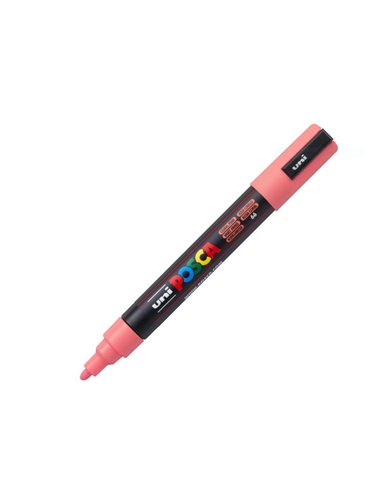 Marker UNI Posca PC-5M, varf 2,5 mm, Roz Corai