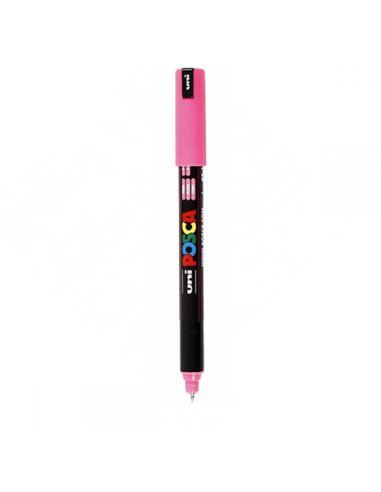 Marker UNI Posca PC-1MR, varf metalic, 0.7 mm, Roz