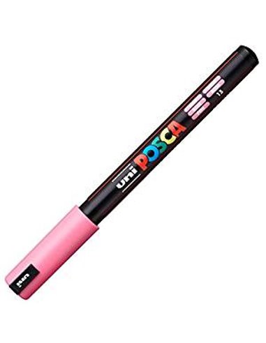 Marker UNI Posca PC-1MR, varf metalic, 0.7 mm, Roz