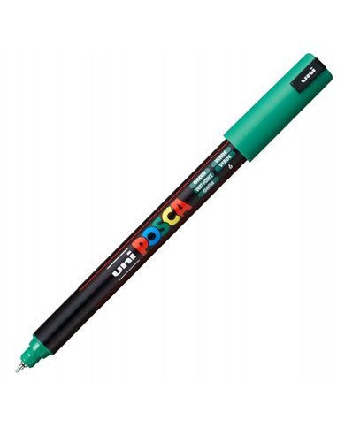 Marker UNI Posca PC-1MR, varf metalic, 0.7 mm, Verde