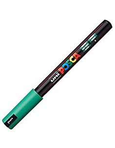 Marker UNI Posca PC-1MR, varf metalic, 0.7 mm, Verde 2