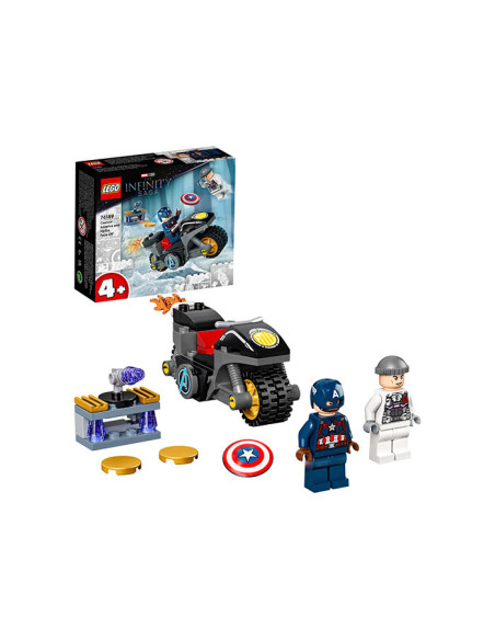 LEGO Marvel infruntarea dintre Captain America si Hydra,76189
