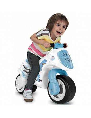 Motocicleta fara pedale Neox Dinozaur Injusa, Alb/Albastru,19008
