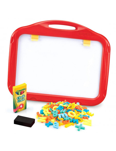 Tabla magnetica 3 in 1 Crayola, cu 2 fete, cu creta si