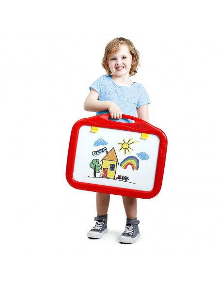 Tabla magnetica 3 in 1 Crayola, cu 2 fete, cu creta si