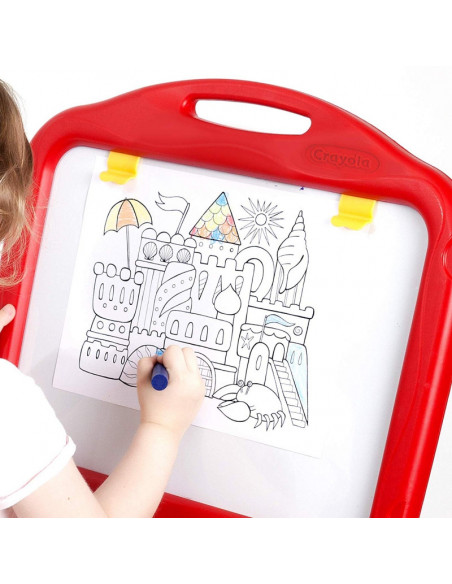 Tabla magnetica 3 in 1 Crayola, cu 2 fete, cu creta si