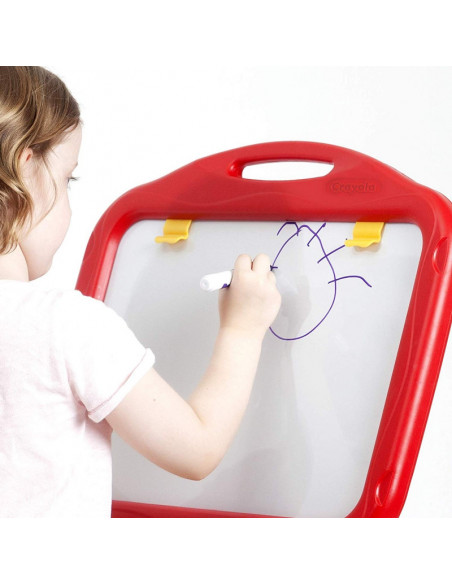 Tabla magnetica 3 in 1 Crayola, cu 2 fete, cu creta si