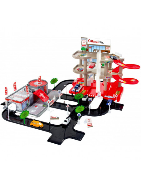 Set de joaca Mochtoys, Garaj de parcare cu trei nivele,11047