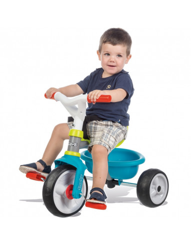 Tricicleta Smoby Be Move, cu roti silentioase, albastra,740326