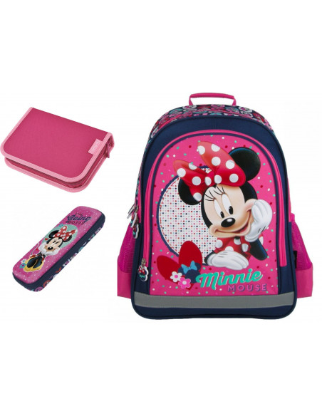 Set scoala Minnie - Ghiozdan, penar neechipat Herlitz, penar Set scoala Minnie - Ghiozdan, penar neechipat Herlitz, penar