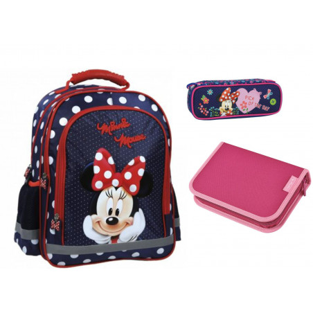 Set scoala Minnie - Ghiozdan, penar neechipat Herlitz, penar Set scoala Minnie - Ghiozdan, penar neechipat Herlitz, penar