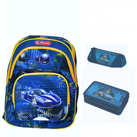 Set scoala Race Car Herlitz - Ghiozdan scoala, penar echipat Set scoala Race Car Herlitz - Ghiozdan scoala, penar echipat