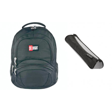 Set scoala St. Right Grey - Ghiozdan, penar etui, 20 caiete Set scoala St. Right Grey - Ghiozdan, penar etui, 20 caiete