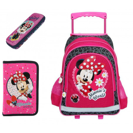 Set scoala Minnie - Troller, penar neechipat, penar etui, 20 Set scoala Minnie - Troller, penar neechipat, penar etui, 20