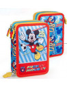 Penar echipat Mickey Mouse cu fermoar, 3 compartimente Penar echipat Mickey Mouse cu fermoar, 3 compartimente