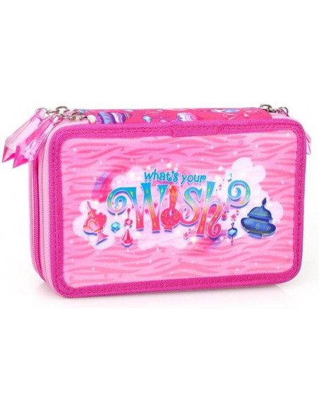 Penar echipat Shimmer & Shine cu fermoar, 3 compartimente,3245