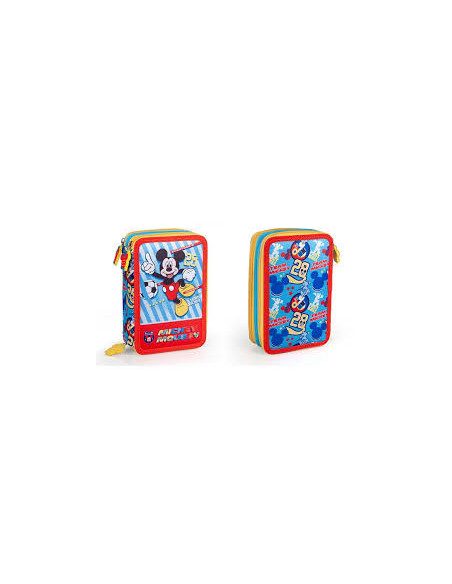 Set scoala Mickey Mouse - Ghiozdan, Penar echipat, Penar