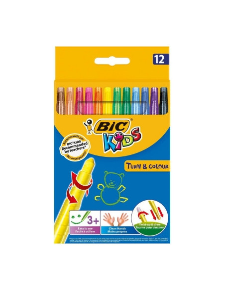 Creioane cerate BIC Turn&Colour P/12,8805082