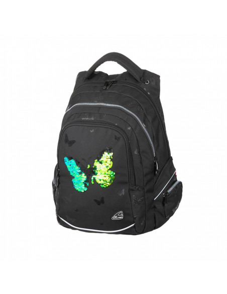 RUCSAC FAME SPARKLING BUTTERFLY NEGRU WALKER,SH42033080