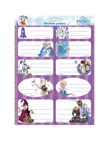 Etichete Scolare Frozen, 20/Set,FOZ-MS03