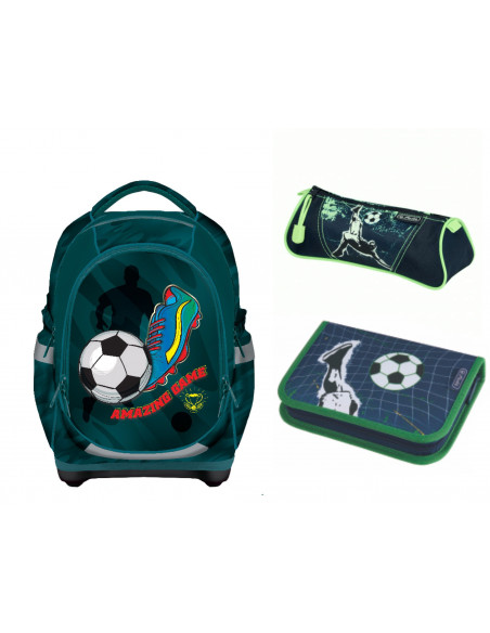Set scoala Fotball 3 - Ghiozdan anatomic, Penar neechipat Set scoala Fotball 3 - Ghiozdan anatomic, Penar neechipat