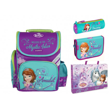 Set scoala Sofia The First - Ghiozdan ergonomic + Penar Set scoala Sofia The First - Ghiozdan ergonomic + Penar