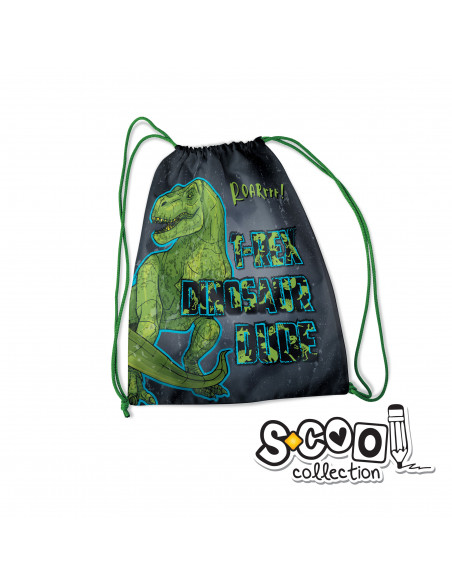 Set scoala Dinozaur - Ghiozdan scolar, Etui, Sac
