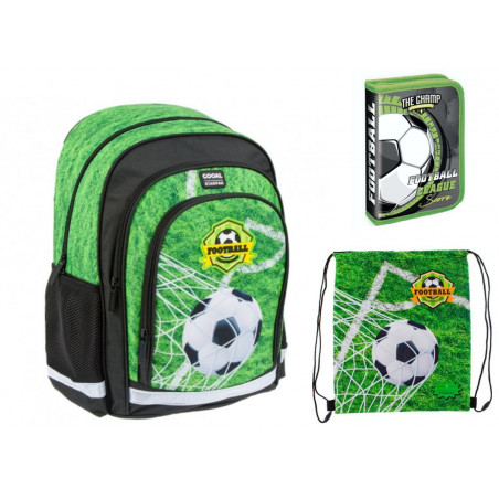 Set scoala Football - Ghiozdan scolar, Penar Echipat, Sac Set scoala Football - Ghiozdan scolar, Penar Echipat, Sac