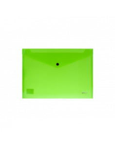 Mapa plastic plic cu capsa Daco A4, Verde Neon