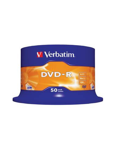 DVD-R VERBATIM 4.7GB, 120min, viteza 16x, 50 buc, Single Layer