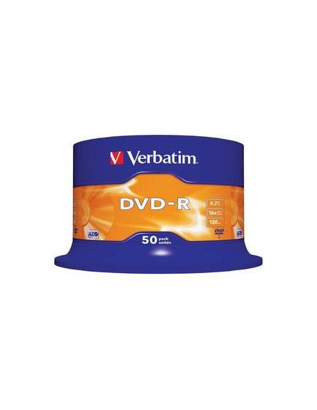 DVD-R VERBATIM 4.7GB, 120min, viteza 16x, 50 buc, Single Layer
